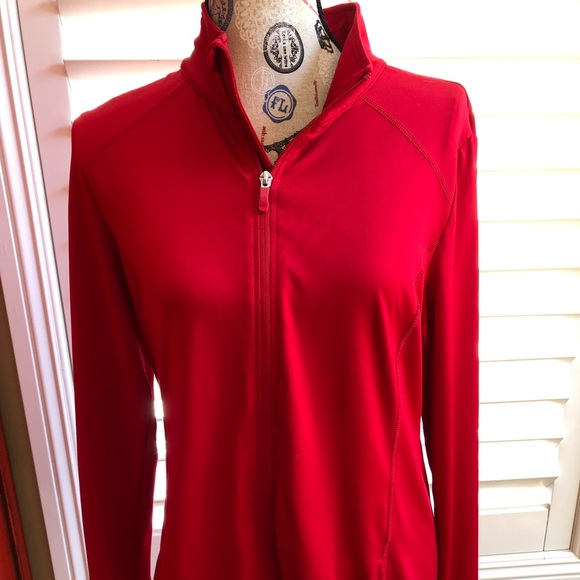 Danskin Now Jackets & Blazers - Danskin Now Red Lycra zip up jacket Danskin Now Jackets & Blazers - Danskin Now Red Lycra zip up jacket